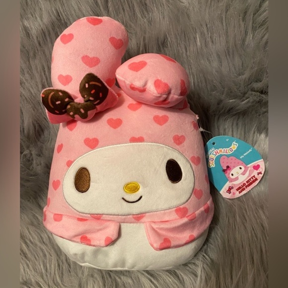 Squishmallows‎ Hello Kitty Sanrio My Melody Pink Hearts Holiday Soft Plush - Picture 1 of 8